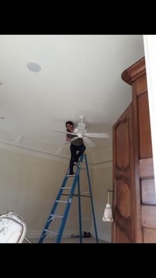 Celling fans, take off al dust!