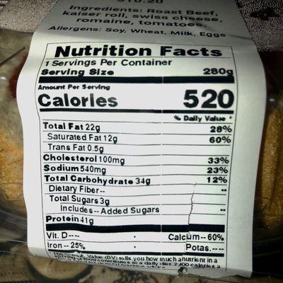 Nutrition Facts