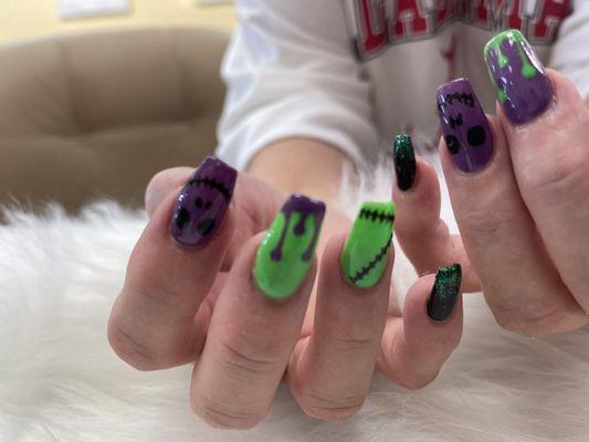 My HALLOWEEN nails!!!