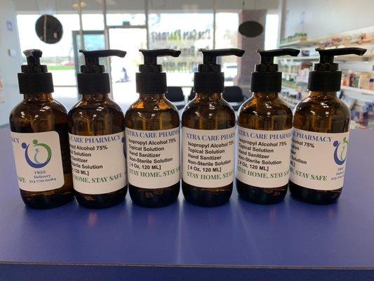 Compounded Hand Sanitizers available 
( Limited Quantity )