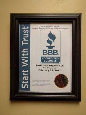 BBB recognizing our greatness!