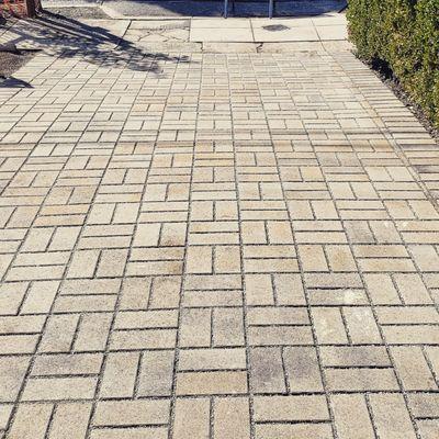 Permeable paving.