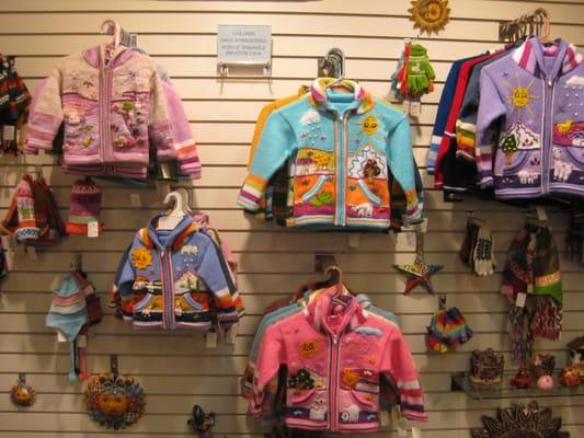 Hand embroidered washable children jackets