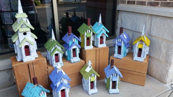 Beautiful custom made birdhouses!