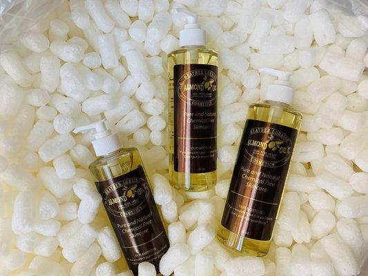 Natural Almond oil great for skin and excellent for massage  ‍