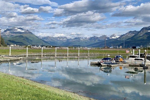 Terrific view of the mountainous backdrop in Valdez.