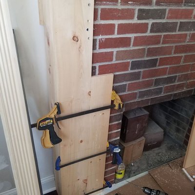 Constructing fire place surround