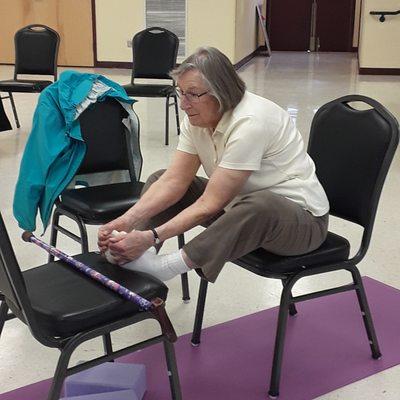 Chair yoga if you want.