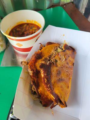 Birria with consomme