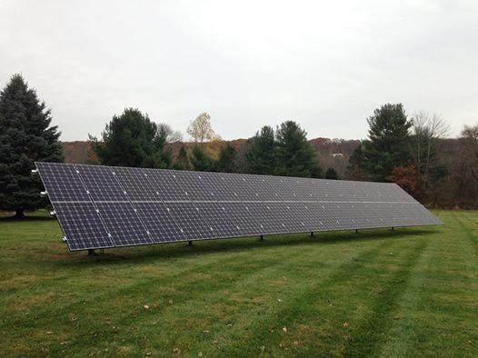 One of our additional service offerings is for ground mounted solar arrays such as this one.