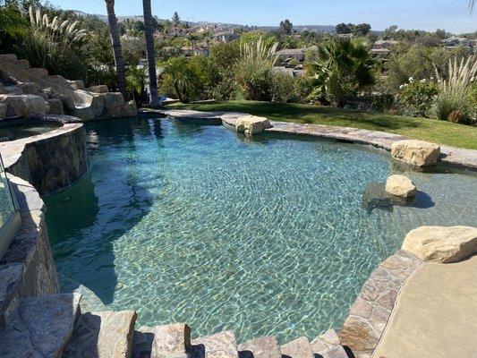 Nice views and a clean pool