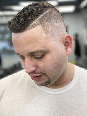 Combover w/ bald fade