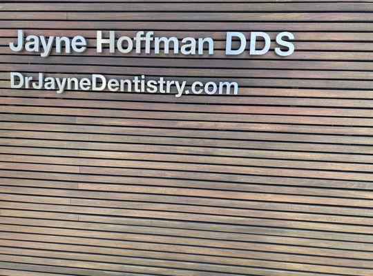 Dr. Jayne's new front sign