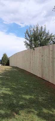 Completed fence