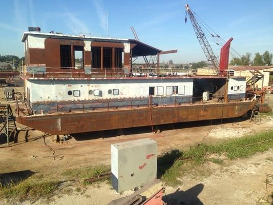 Cool future house boat barge