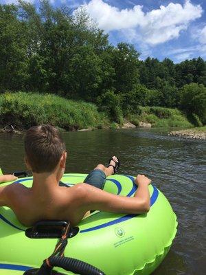 Peaceful float on Kickapoo River