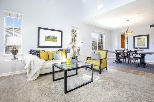 Listing in South Corona, Staging courtesy of Lisa Ybarra and The J Group