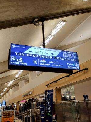 TSA security checkpoint