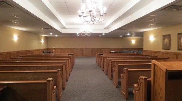 Grace Funeral Home ~ Victoria has a newly remodeled Chapel with ample parking, two visitation rooms, and a comfortable lobby.