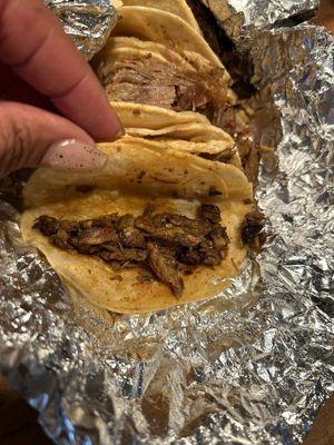 Carna asada tacos