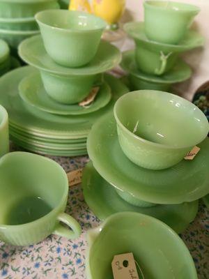 JADEITE COLLECTION WITH SOME REALLY NICE PIECES.