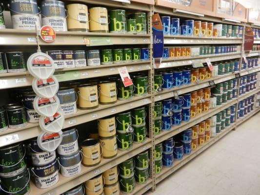 Full line of Benjamin Moore paint