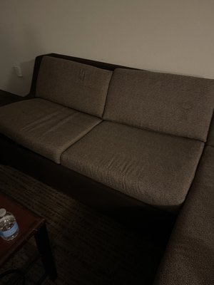 URINE STAINED COUCH