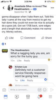 LOOK AT THEIR CUSTOMER SERVICE ?! i'm highly upset.