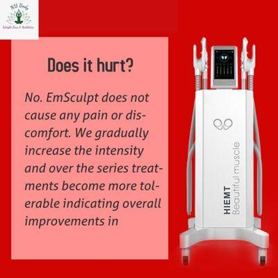 THE HOT SALE EMSCULPT MACHINE: One Session(30mins/treatment, 4 treatment in 2 weeks): 1.7 Tesla Intensity 2.16% muscle building/1 9% fat red