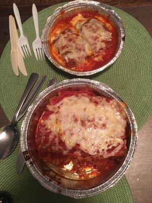 Eggplant Rollatini and Lasagna