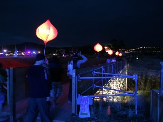 bridges at night