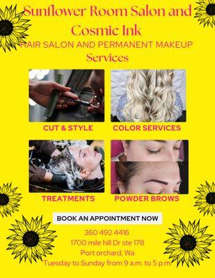 Sunflower Room Salon and Cosmic Ink