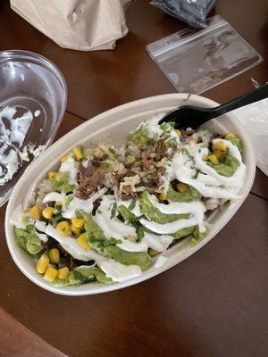 Steak burrito bowl