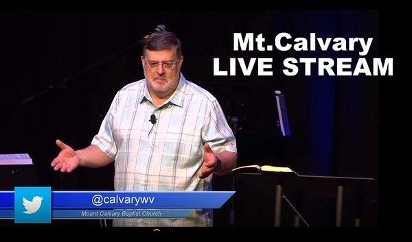 We offer live streaming of all Sunday services