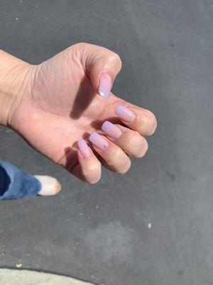 Sexy natural lavender ombré by Jane