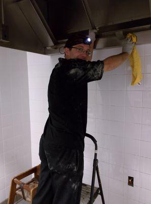 Exhaust hood deep cleaning