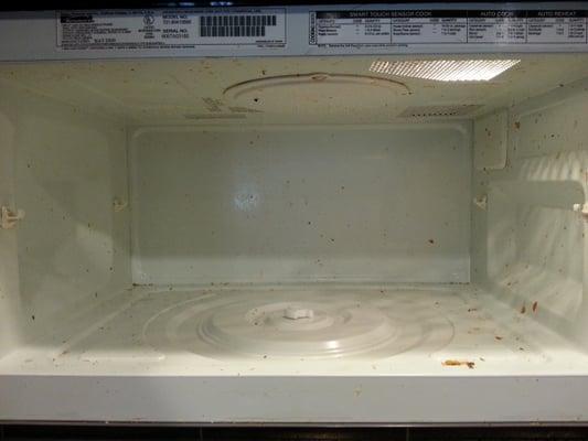 This microwave need some tender loving care before I arrived.