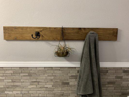 Custom towel rack