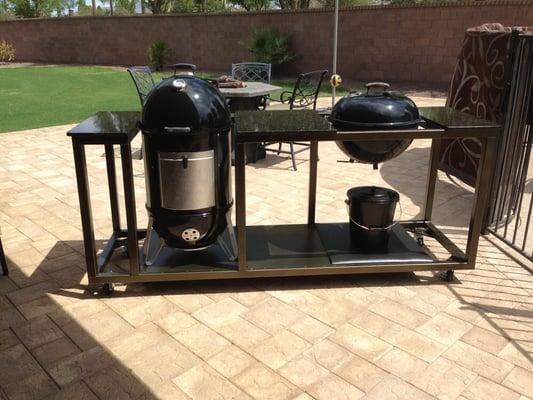 Custom Weber Grill Cart