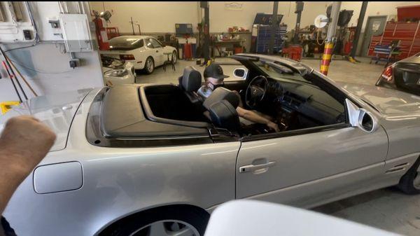 Demo of soft top operation after reset...