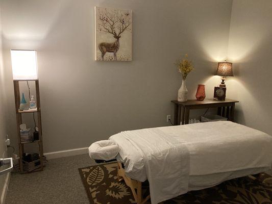 Serene treatment rooms.