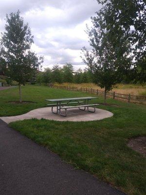 Picnic table.