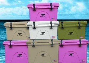 We carry ORCA coolers - the best in the business and made in the USA!  Like other products, we can order for you and save you $ usually!