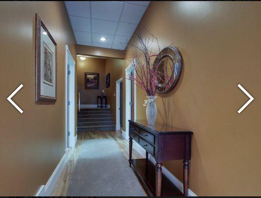 Hallway to treatment rooms