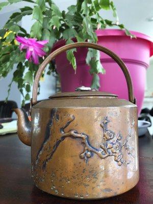 Vintage Copper-clad teapot