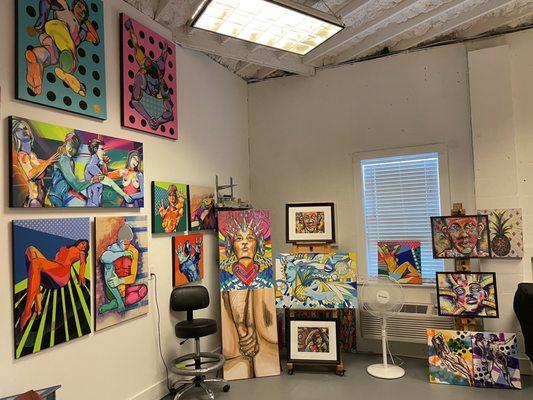 Mark Williams painter studio 1