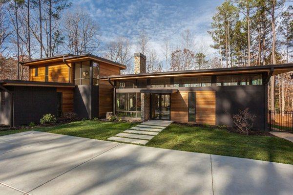 Modern retreat located on Lake Norman.