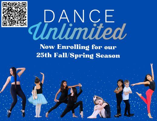 Now Registering for our Fall/Spring Season!
 www.danceunlimitedbudatx.com