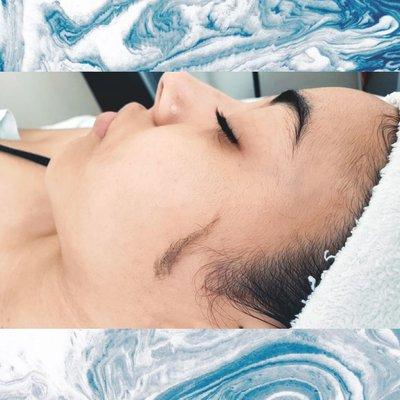 The removal of dead skin cells, dirt, and vellus hair.