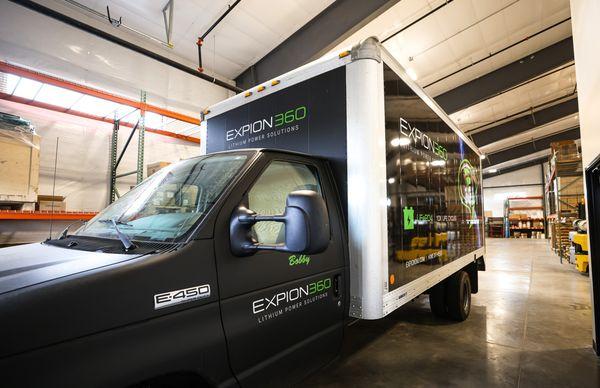 Dealer and distributor delivery truck in Central Oregon.